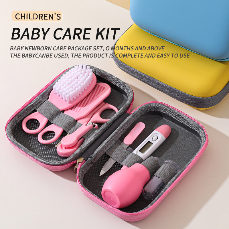 Baby Nail Care Kit – 8-Piece Grooming Set with EVA Storage Bag